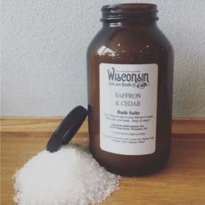 Wisconsin Candle Company Bath Salts - Cedar & Saffron