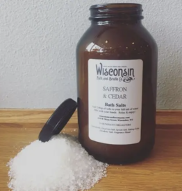 Wisconsin Candle Company Bath Salts - Cedar & Saffron