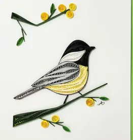 Iconic Quilling Quilling Greeting Card Chickadee