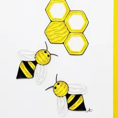 Iconic Quilling Quilling Greeting Card Bees