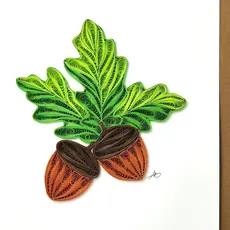 Iconic Quilling Quilling Greeting Card Acorn