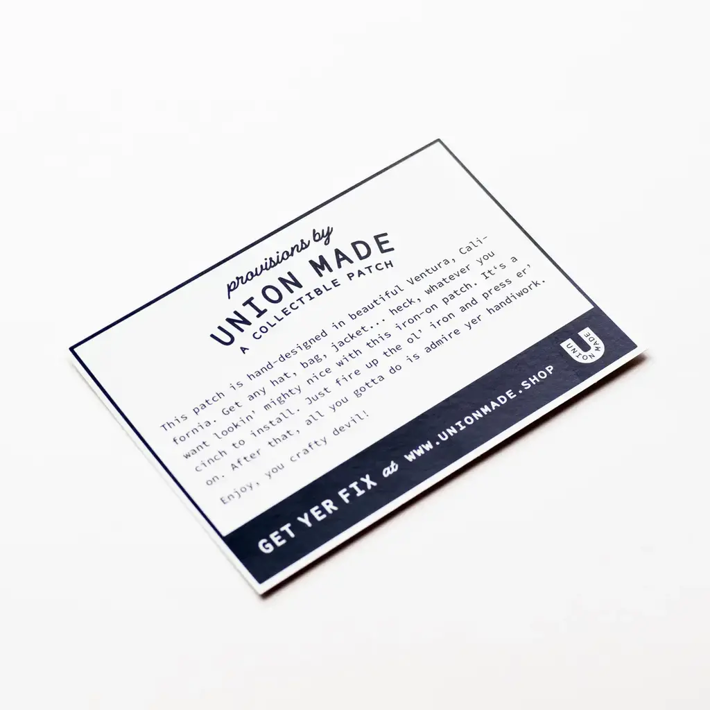 Union Made Fishing Lure Patch