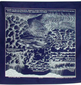 One Bay Distribution Clouds Bandanna (Navy Blue)