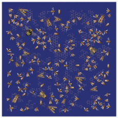 One Bay Distribution Glow in the Dark Bees Bandanna