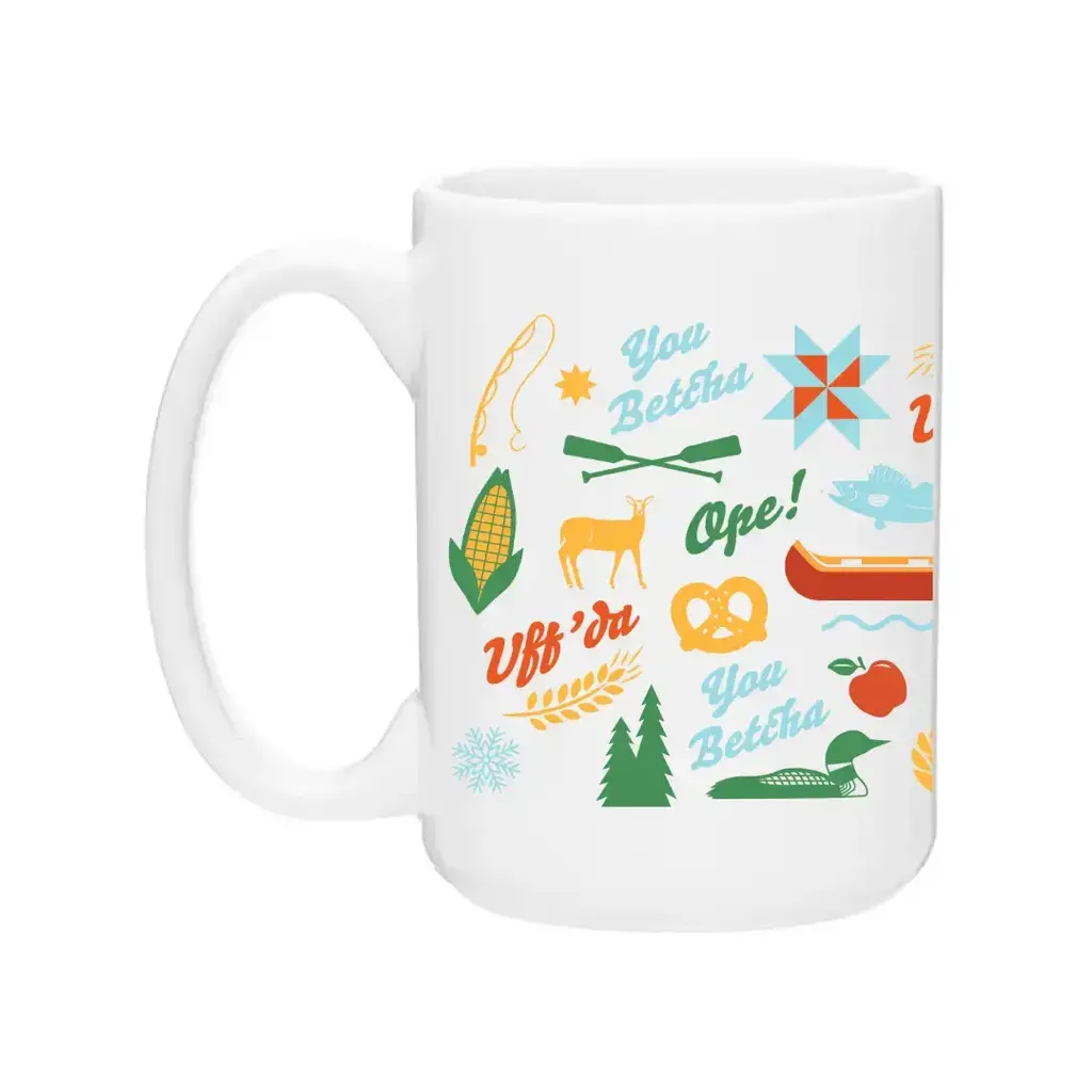 Creative Compass Ceramic Coffee Mug - Midwest Icons