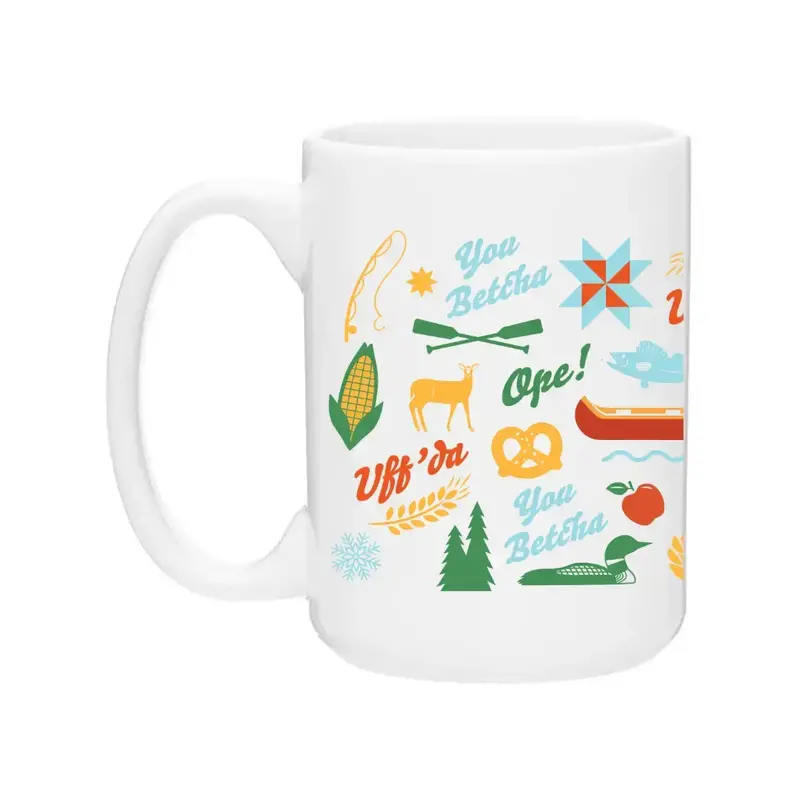 Creative Compass Ceramic Coffee Mug - Midwest Icons