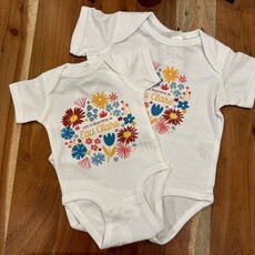 Rock Scissor Paper Onesie - Beautiful Floral Eau Claire