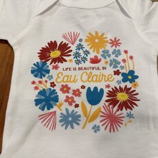 Rock Scissor Paper Onesie - Beautiful Floral Eau Claire
