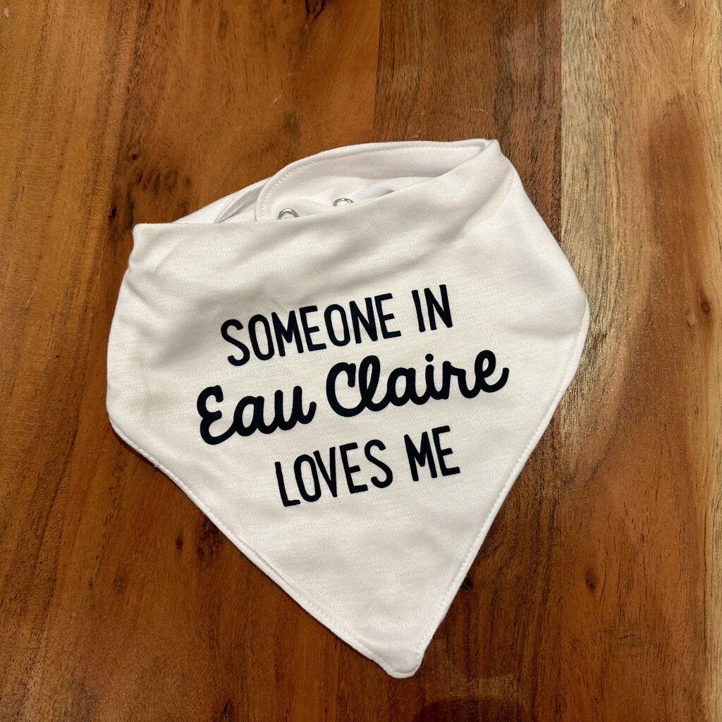 Rock Scissor Paper Someone In Eau Claire Loves Me - Bib
