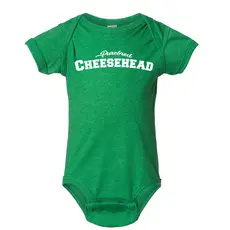 WI-Wear Onesie - Purebred Cheesehead Green 24 months