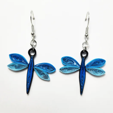 Iconic Quilling Quilling Earrings - Dragonfly
