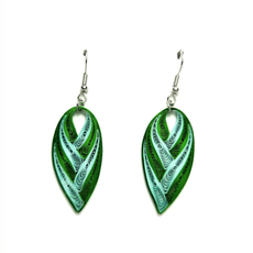 Iconic Quilling Quilling Earrings - Green Pick Earrings