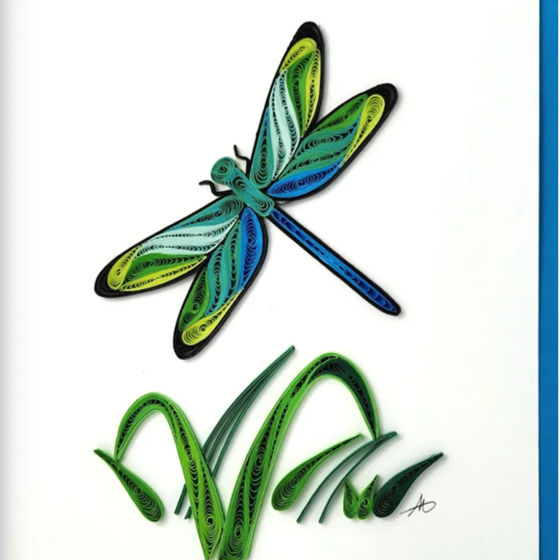 Iconic Quilling Quilling Greeting Card Dragonfly