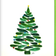 Iconic Quilling Holiday Quilling Greeting Card - Christmas Tree