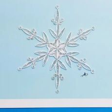Iconic Quilling Holiday Quilling Greeting Card - Snowflake