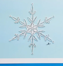 Iconic Quilling Holiday Quilling Greeting Card - Snowflake