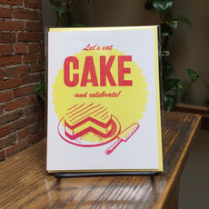 Nesja Press Greeting Card - Let's Eat Cake