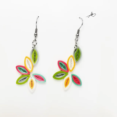 Iconic Quilling Quilling Earrings - Spring Flower