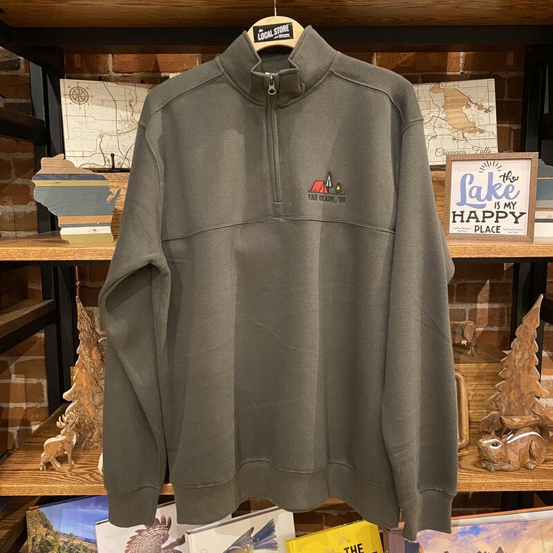 Moss 1/4 Zip Eau Claire Campsite
