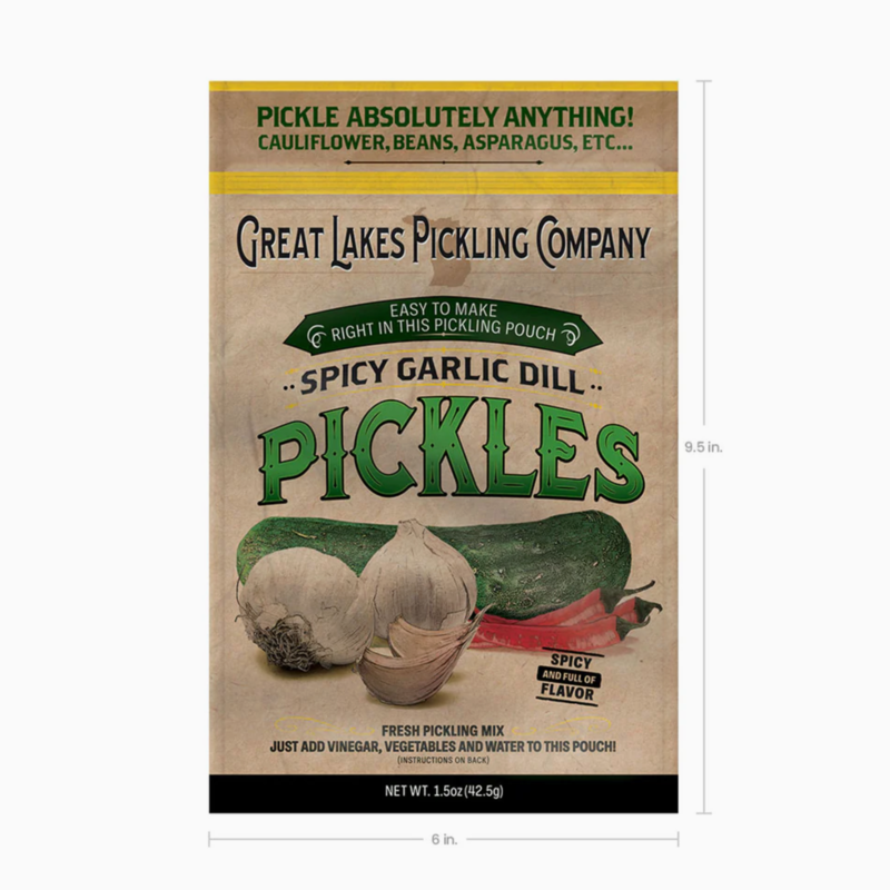Great Lakes Pickling Company Pickling Pouch - Spicy Garlic Dill