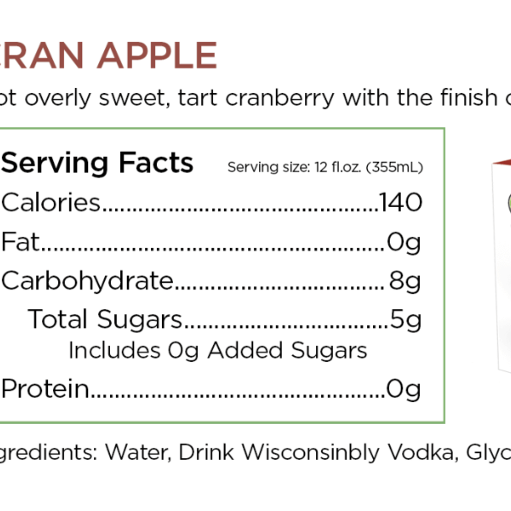 Drink Wisconsinbly Drink Wisconsinbly Vodka Cocktail - Cran Apple