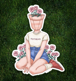 Pothead Prints Pothead Sticker - Peonies