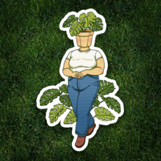 Pothead Prints Pothead Sticker - Plant Parent
