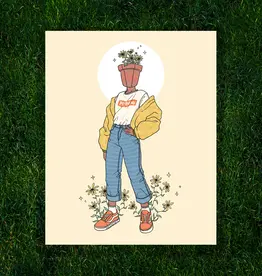 Kayla Marie Nyre Pothead Print - "Black Eyed Susan" (8x10)