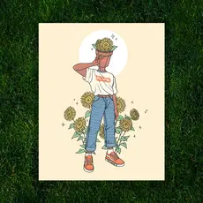 Kayla Marie Nyre Pothead Print - "Sunflower" (8x10)