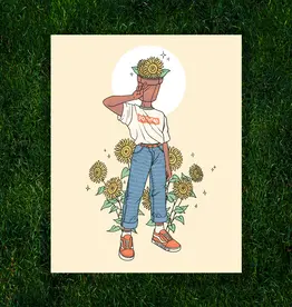 Kayla Marie Nyre Pothead Print - "Sunflower" (8x10)