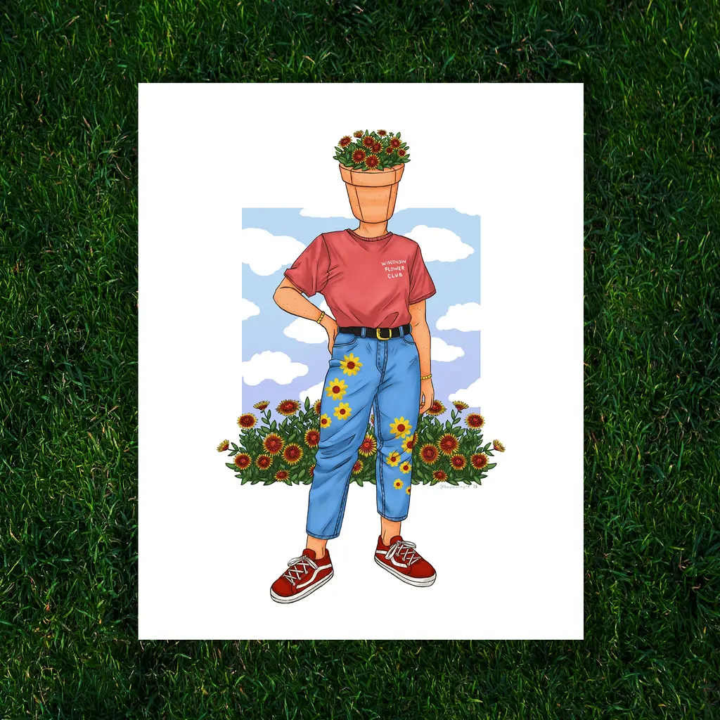 Kayla Marie Nyre Pothead Print - "Gaillardia" (8x10)