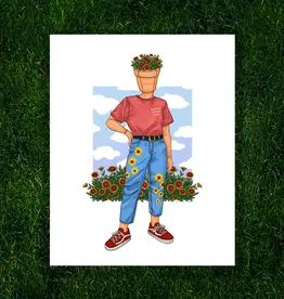 Kayla Marie Nyre Pothead Print - "Gaillardia" (8x10)