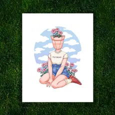 Kayla Marie Nyre Pothead Print - "Peonies" (8x10)