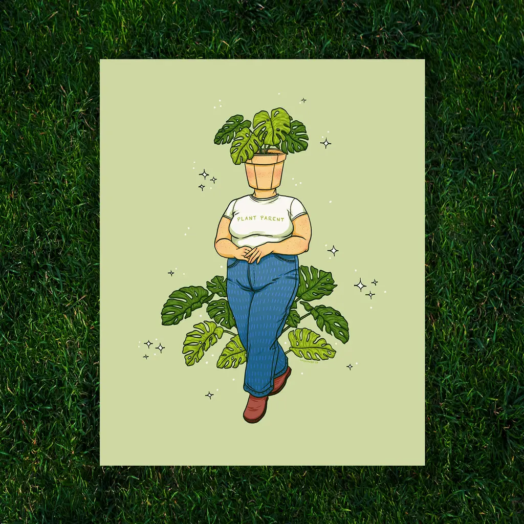Kayla Marie Nyre Pothead Print - "Plant Parent" (8x10)
