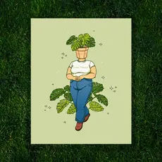 Kayla Marie Nyre Pothead Print - "Plant Parent" (8x10)