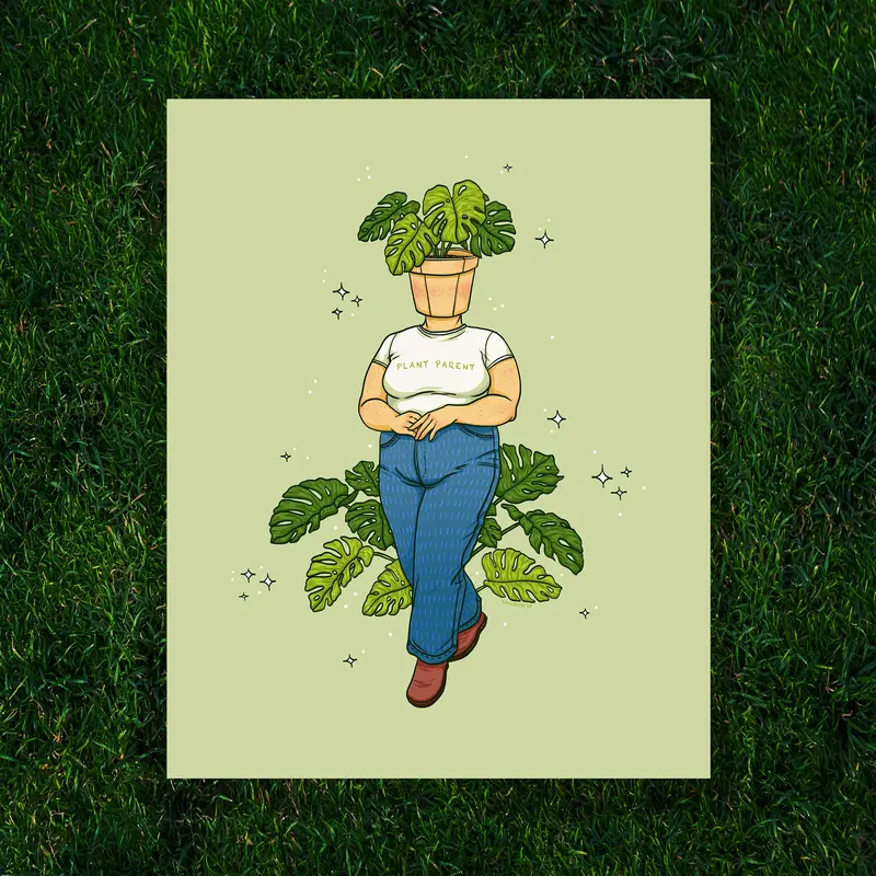 Kayla Marie Nyre Pothead Print - "Plant Parent" (8x10)