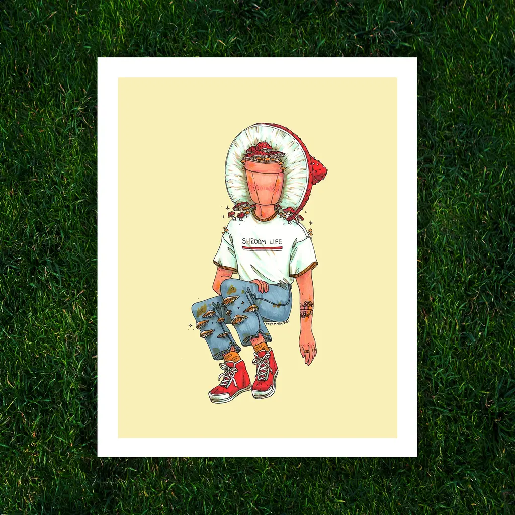 Kayla Marie Nyre Pothead Print - "Shroom Life" (8x10)