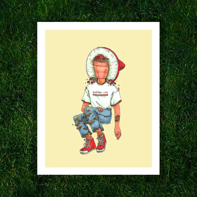 Kayla Marie Nyre Pothead Print - "Shroom Life" (8x10)