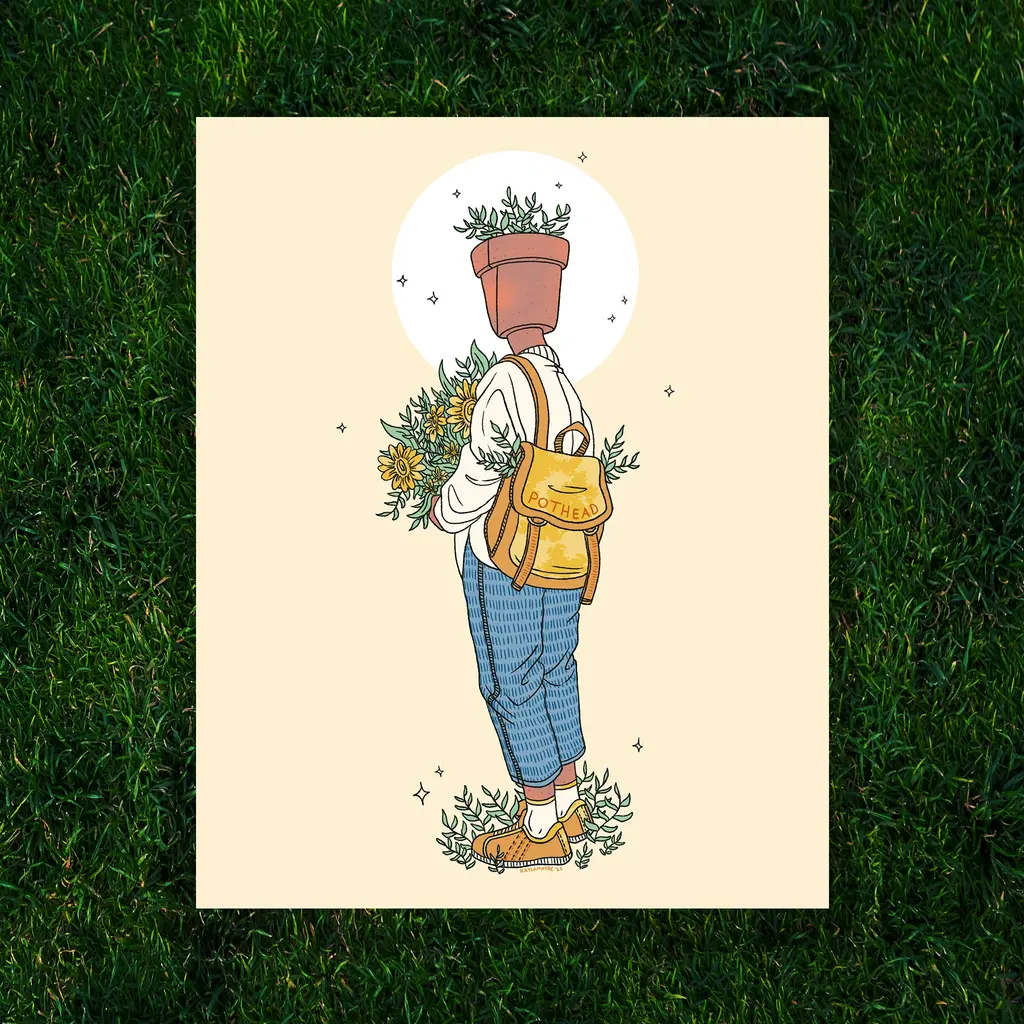 Kayla Marie Nyre Pothead Print - "Backpack" (8x10)