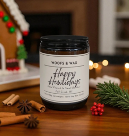 Woofs and Wax Woofs and Wax Candle 7oz Happy Howlidays