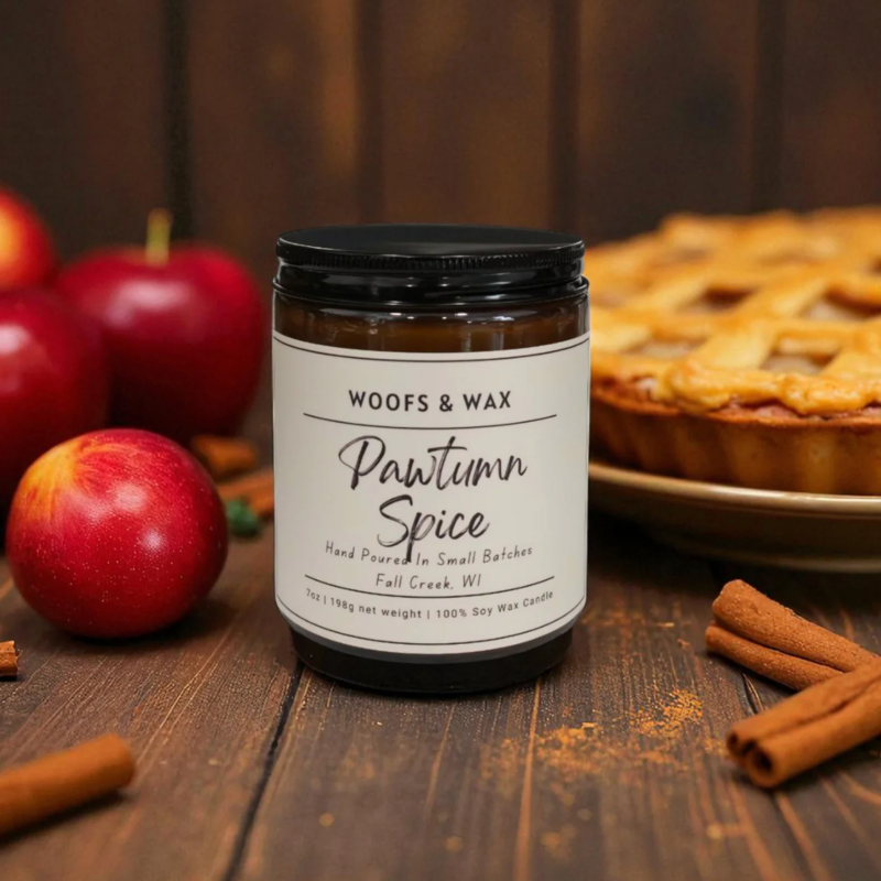Woofs and Wax Woofs and Wax Candle 7oz Pawtumn Spice