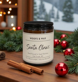 Woofs and Wax Woofs and Wax Candle 7oz Santa Claws