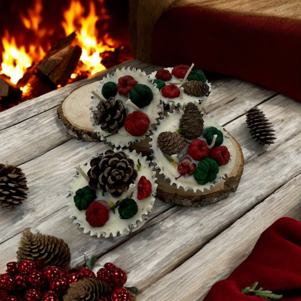 Woofs and Wax Fidos Firehouse Fire Starters 4 pc - Holiday