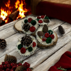 Woofs and Wax Fidos Firehouse Fire Starters 4 pc - Holiday