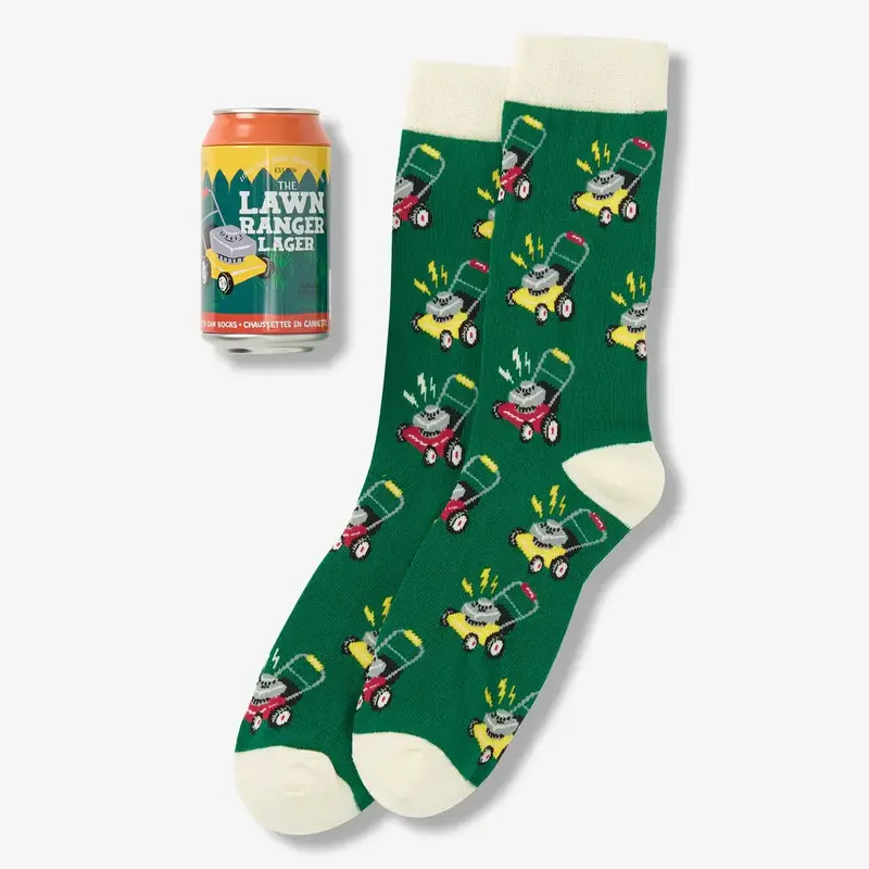Little Blue House Beer Can Socks - Lawn Ranger