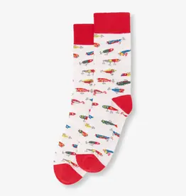 Little Blue House Crew Socks - Fishing Lures