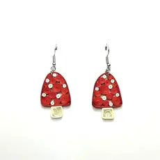 Iconic Quilling Quilling Earrings - Mushroom