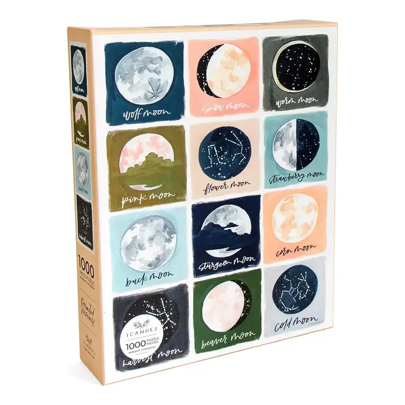 1canoe2 Painted Moons - 1,000 Piece Jigsaw Puzzle