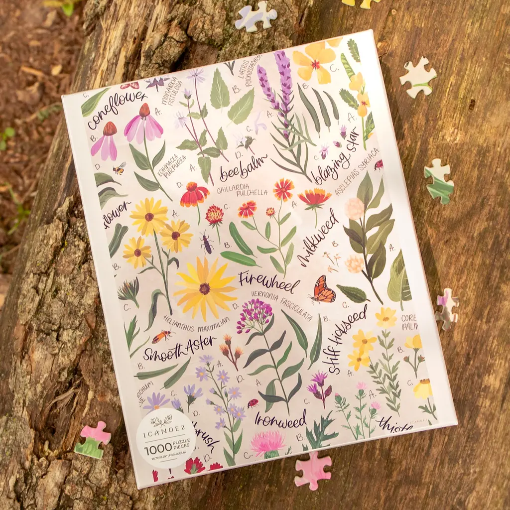 1canoe2 Wildflower Botanicals - 1,000 Piece Jigsaw Puzzle