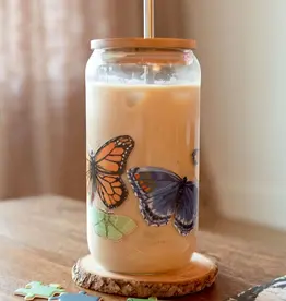1canoe2 Glass Can - Butterfly